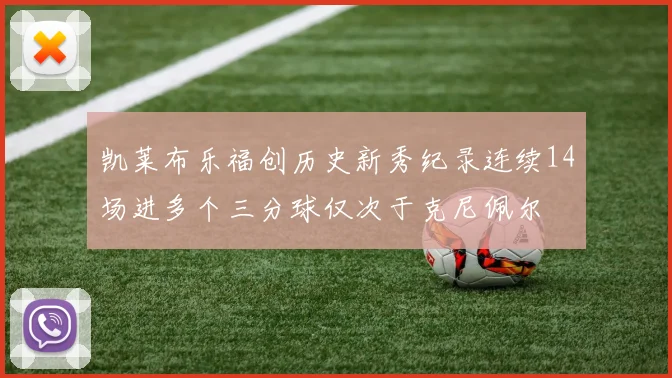 凯莱布乐福创历史新秀纪录连续14场进多个三分球仅次于克尼佩尔
